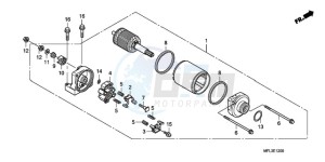 CBR1000RAA Europe Direct - (ED / ABS HRC) drawing STARTING MOTOR