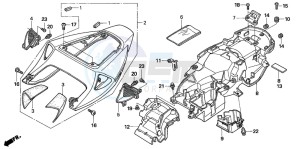 CBR1000RR drawing SEAT COWL (CBR1000RR6/7)