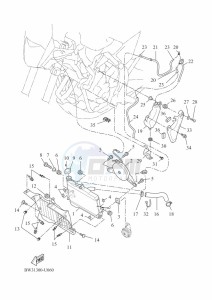 XTZ690 TENERE 700 (BHLA) drawing RADIATOR & HOSE