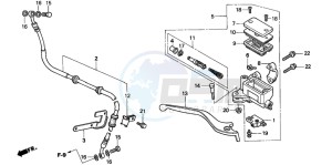 CMX250C REBEL drawing FR. BRAKE MASTER CYLINDER