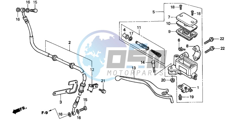 FR. BRAKE MASTER CYLINDER