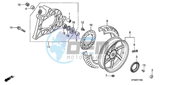 REAR WHEEL/SWINGARM