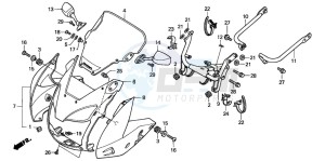 CB600F CB600S drawing COWL