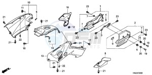 TRX500FPAD TRX500FPA ED drawing BODY COVER