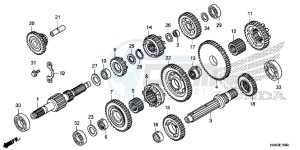 TRX500FE2E TRX500FE2 Europe Direct - (ED) drawing TRANSMISSION