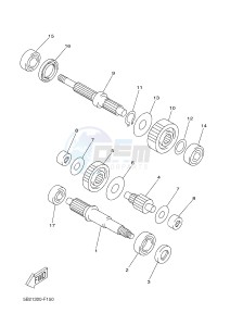 YPR250RA XMAX 250 ABS EVOLIS 250 ABS (1YS7 1YS7 1YS7) drawing TRANSMISSION