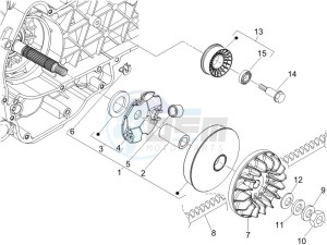 GTV 250 ie drawing Driving pulley