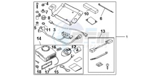 CBR1000RA9 Korea - (KO / ABS HRC) drawing KIT ALARM SYSTEM