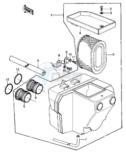 KZ 440 B (B1) drawing AIR CLEANER -- 80 B1- -