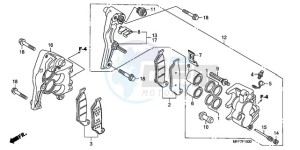 XL700V9 Europe Direct - (ED / SPC) drawing FRONT BRAKE CALIPER