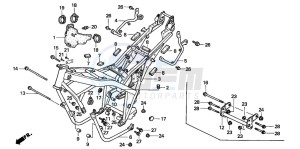 CB500S drawing FRAME BODY