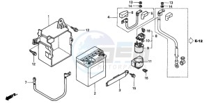 CBF250 drawing BATTERY