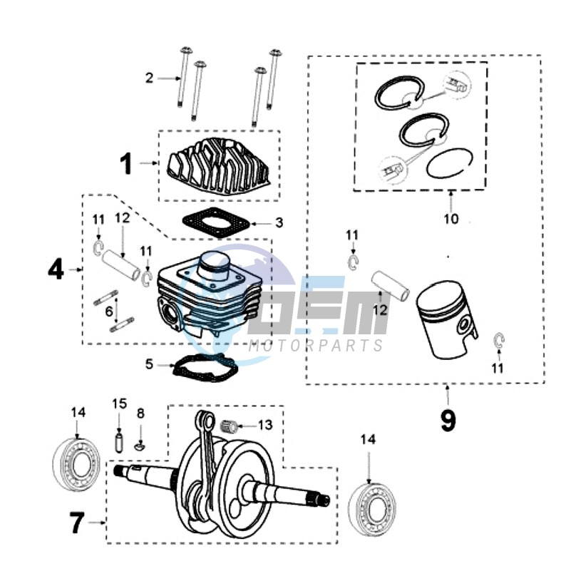 CRANKSHAFT IAE CAST IRON