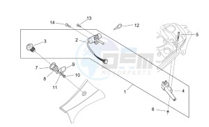 SR 50 IE-Carb drawing Lock hardware kit