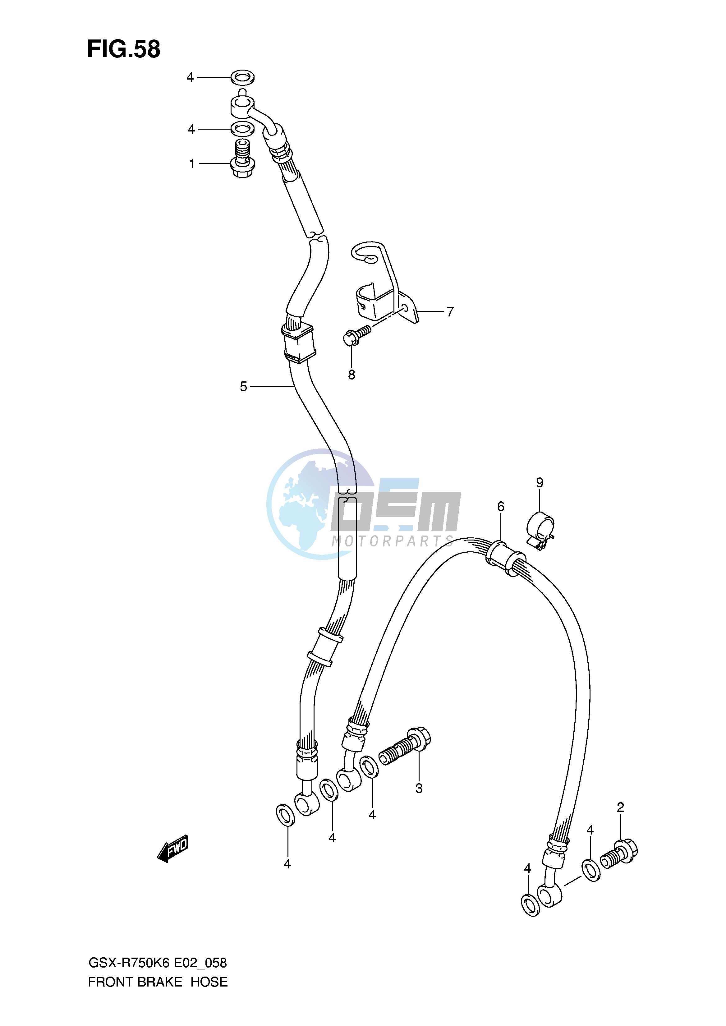 FRONT BRAKE HOSE