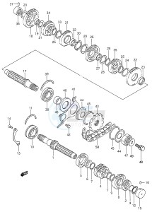 GSX600F (E28) Katana drawing TRANSMISSION