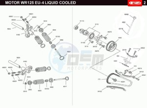 MARATHON-125-E4-PRO-BLACK drawing VALVES - DISTRIBUTION CHAIN  EURO4