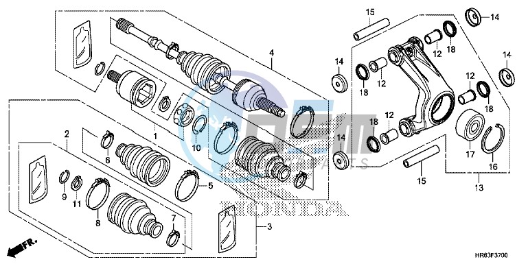 REAR KNUCKLE/REAR DRIVE SHAFT