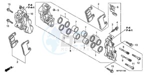 CB1300SA9 SI / ABS BCT MME TWO TY2 drawing FRONT BRAKE CALIPER