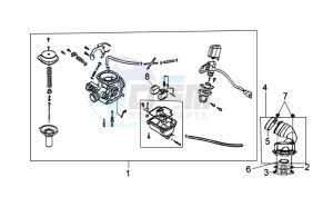 FIDDLE II 50 25KMH NEW ENGINE drawing CARBURATOR