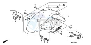 ST1300A9 ED / ABS MME drawing FRONT FENDER