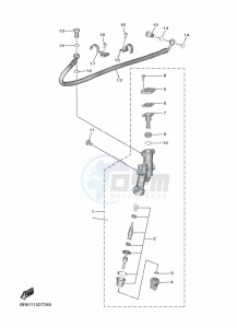 YZ250F (B7B6) drawing REAR MASTER CYLINDER