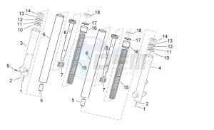 Scarabeo 125-200 ie Light drawing Fork II