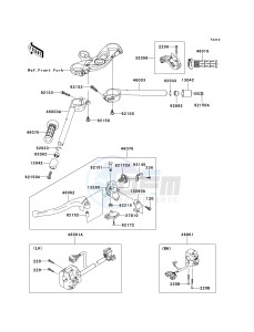 ZX636 C [NINJA ZX-6R] (C6F) C6F drawing HANDLEBAR