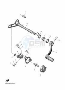 YZ450F (BHR2) drawing SHIFT SHAFT