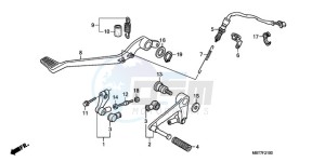 XL1000VA9 Ireland - (EK / ABS) drawing PEDAL