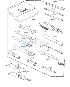 KZ 1300 A (A4) drawing OWNER TOOLS