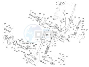 GTV 300 4T 4V ie Touring (USA) USA drawing Fork/steering tube - Steering bearing unit