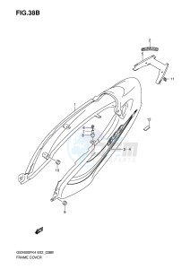 GSX600F (E2) Katana drawing FRAME COVER (MODEL K6)