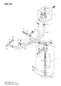 GSF-1250S BANDIT EU drawing REAR MASTER CYLINDER