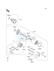 JT 1100 C [1100 STX D.I.] (C1) [1100 STX D.I.] drawing STARTER MOTOR