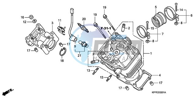 CYLINDER HEAD (CBR125RW7/RW9/RWA)