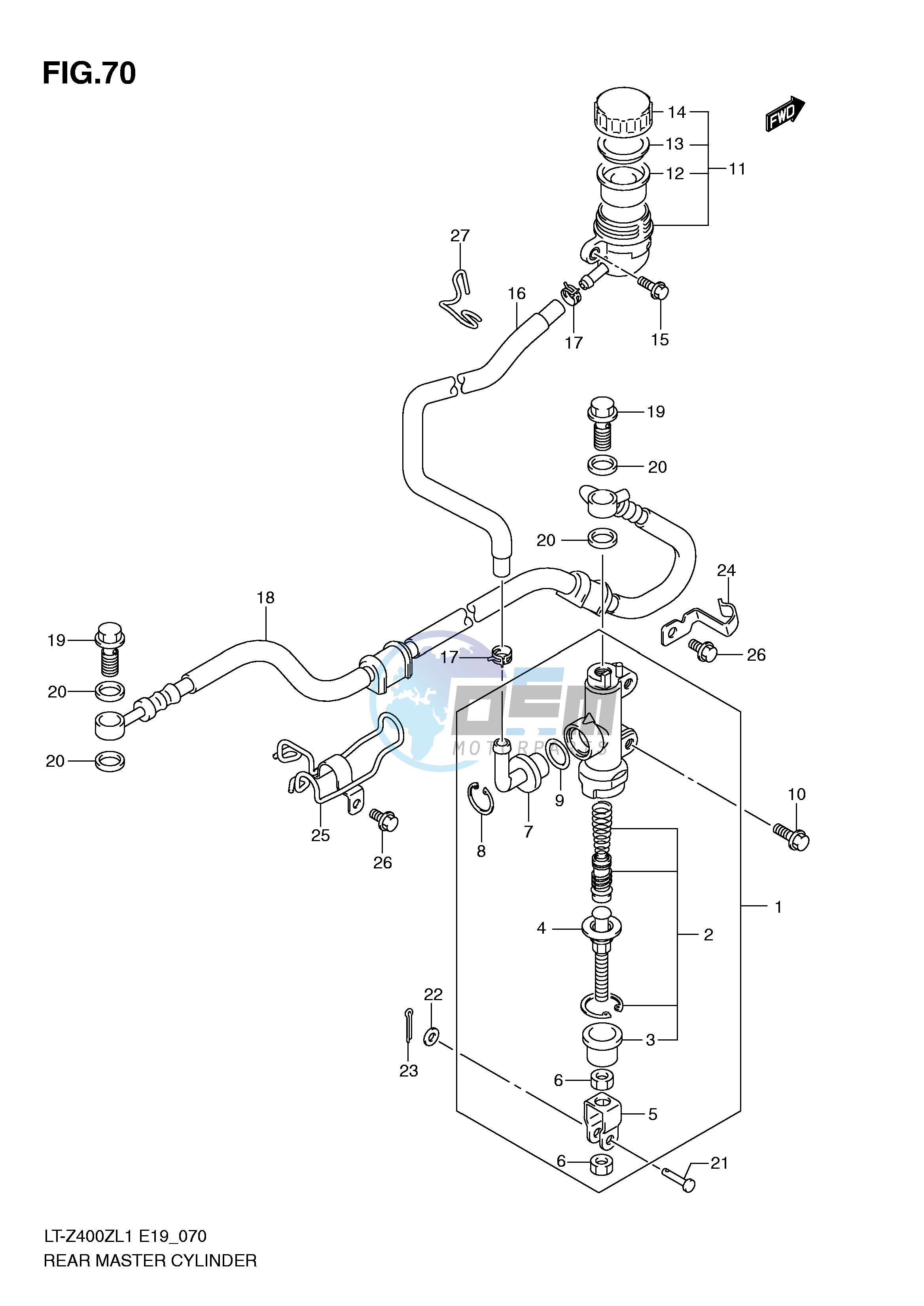 REAR MASTER CYLINDER