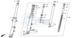 CBR600F2 drawing FRONT FORK (1)