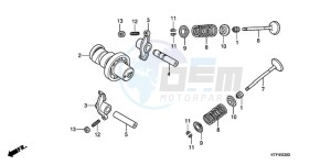 SH150D9 Europe Direct - (ED / KMH 2ED) drawing CAMSHAFT/VALVE