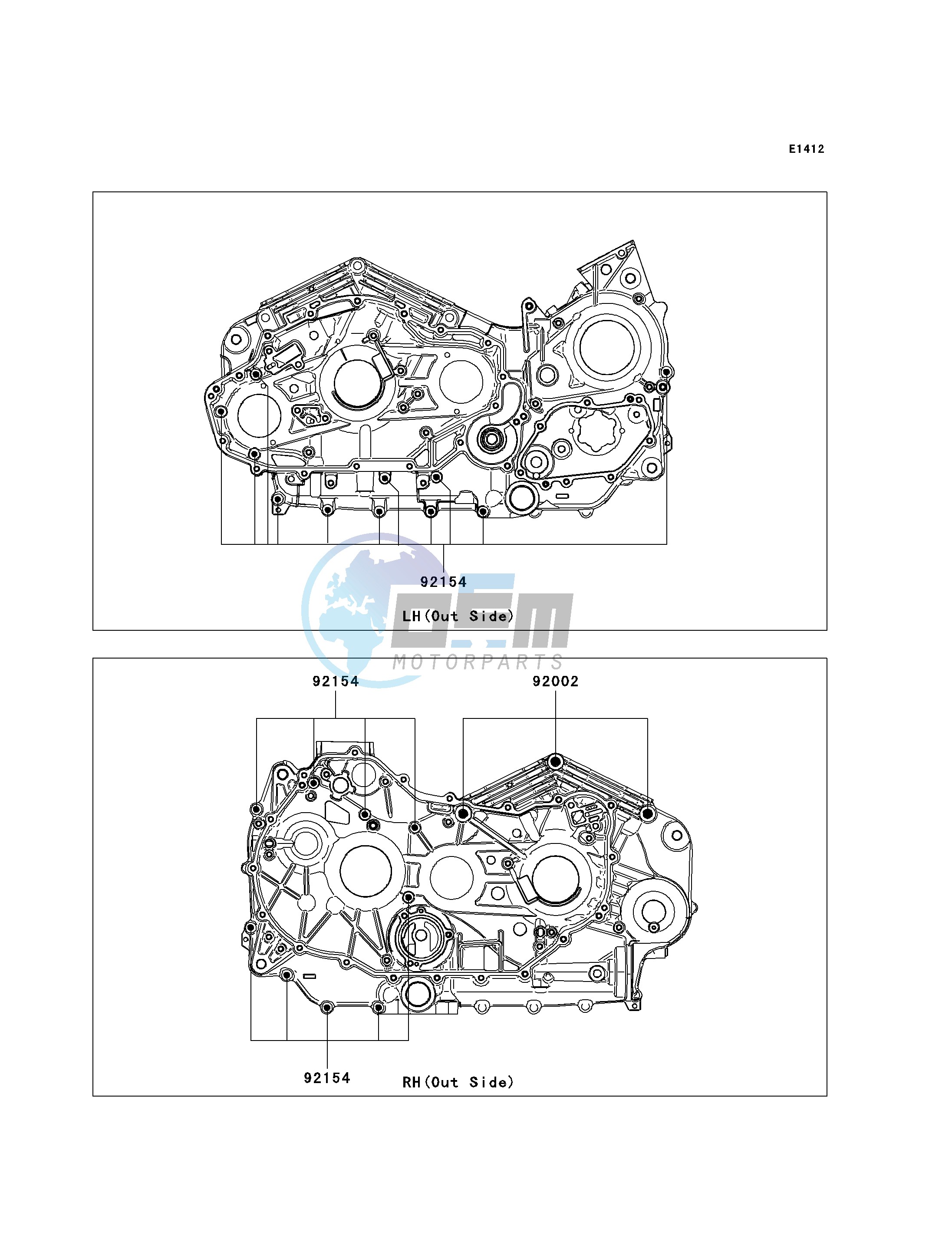 CRANKCASE BOLT PATTERN