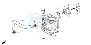 CH125 SPACY 125 drawing CYLINDER