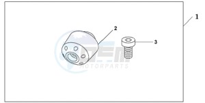 GL18009 France - (F / CMF) drawing CHROME BAR ENDS