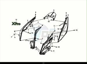 X'PRO 50 (XE05W4-EU) (E5) (M1) drawing BODY COVER