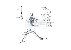 XPS SM - 50 cc drawing REAR BRAKE PEDAL