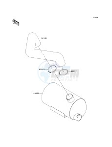 JS 750 B [750 SXI] (B1-B3 B3 CAN ONLY) [750 SXI] drawing WATER MUFFLER-- JT750-B2_B3- -