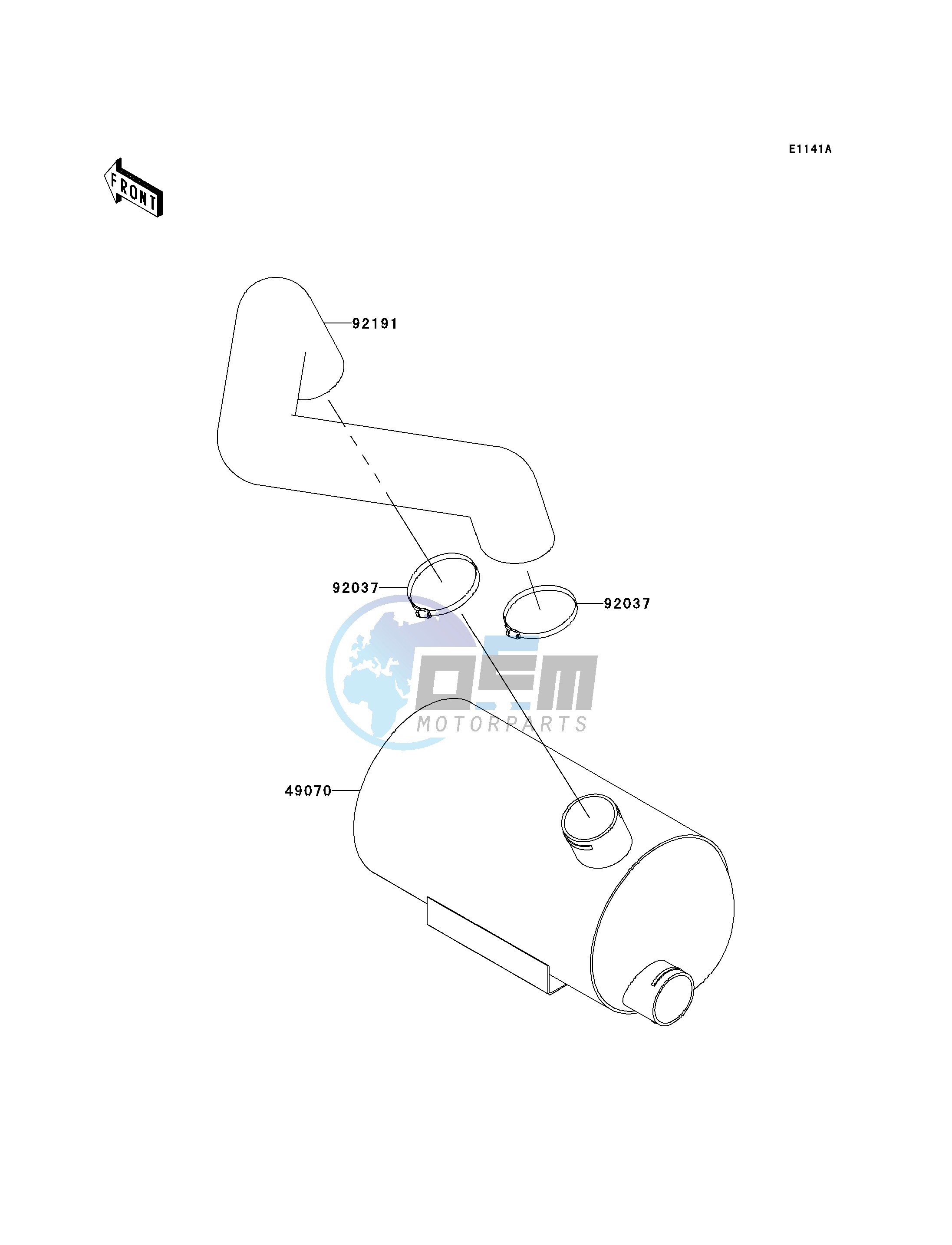 WATER MUFFLER-- JT750-B2_B3- -