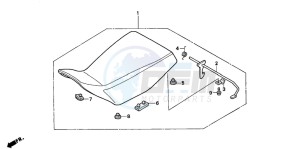 TRX300FW FOURTRAX 300 4X4 drawing SEAT