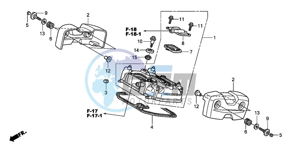 REAR CYLINDER HEAD COVER