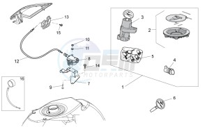 Stelvio 1200 1200 drawing Lock hardware kit