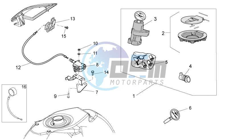 Lock hardware kit